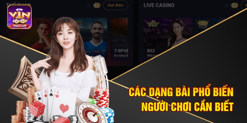 Luật Chơi Tiến Lên Miền Nam Tại Vin68 – Đánh Đâu Thắng Đó 2 Các dạng bài phổ biến người chơi cần biết
