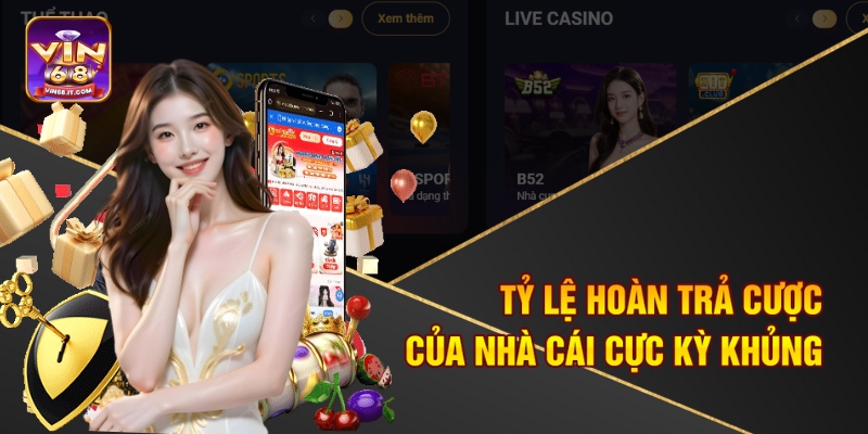 Vin68 – Nhà Cái Triệu Người Chơi, Thưởng Mỗi Ngày 2 Tỷ lệ hoàn trả cược của nhà cái cực kỳ khủng
